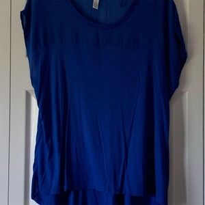 Ambiance Apparel‎ Women's Blue Tunic Top Size 1X